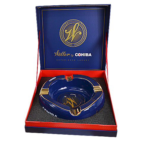 WELLER BY COHIBA ASHTRAY (BLUE)