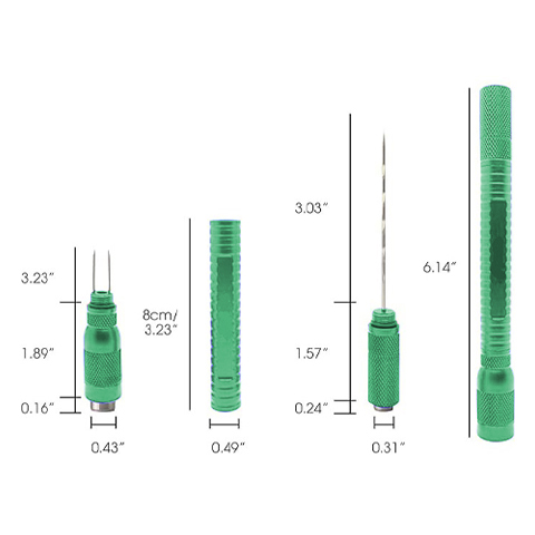 4 IN 1 CIGAR TOOL - GREEN