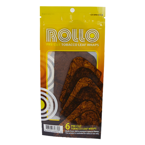 ROLLO PRE-CUT LEAF WRAPS - 6 COUNT (SINGLE PACK)