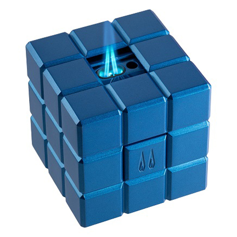 COLIBRI HERITAGE CUBE TABLE LIGHTER, BLUE LI125T4