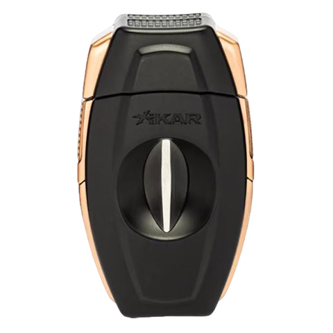 XIKAR FLIP COMBO V-CUT/ STRAIGHT CUTTER, BLACK BRONZE