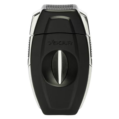 XIKAR FLIP COMBO V-CUT/ STRAIGHT CUTTER, BLACK