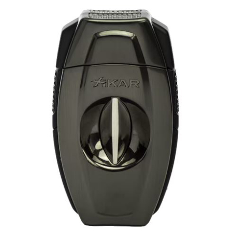 XIKAR FLIP COMBO V-CUT/ STRAIGHT CUTTER, GUNMETAL